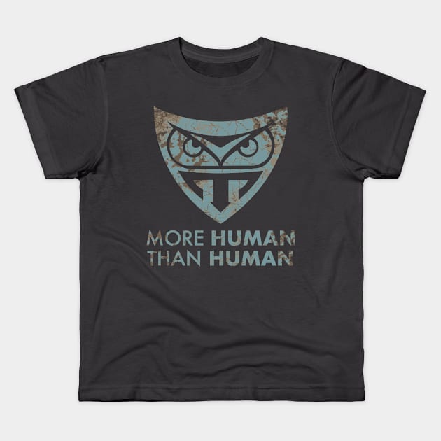 More Human than Human Kids T-Shirt by Randomart